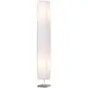 Image de Lampadaire colonne lumière tamisée inox blanc