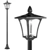 Image de Lampadaire extérieur solaire luminaire lanterne led noir