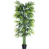 Image de Bambou artificiel h. 180 cm nombreuses feuilles pot inclus