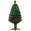 Image de Sapin de Noël artificiel fibre optique LED multicolore H90 cm