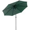 Image de Parasol en aluminium rond inclinable vert