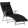 Image de Transat pliable inclinable 7 positions matelas inclus