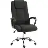 Image de Fauteuil de bureau manager ergonomique réglable tissu noir