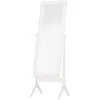 Image de Miroir à pied inclinaison réglable blanc H148cm