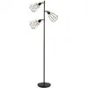 Image de Lampadaire design industriel 3 ampoules h165 cm noir