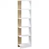 Image de Bibliothèque moderne couleur blanc et chêne