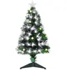 Image de Sapin de noël artificiel fibre optique led 14 ampoules étoile h90 cm