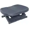 Image de Repose-pied ergonomique de bureau hauteur réglable tissu gris