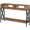 Image de Table console industriel structure métallique