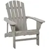 Image de Fauteuil de jardin style nordique bois sapin gris effet vieilli