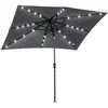 Image de Parasol lumineux rectangulaire inclinable gris