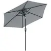 Image de Parasol hexagonal inclinable gris