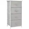 Image de Chiffonnier 4 tiroirs non-tissés gris plateau aspect bois clair