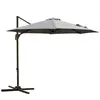 Image de Parasol déporté rond inclinable rotatif 360° gris