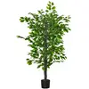Image de Plante artificielle ficus h.1,35 m tronc branches liane lichen pot