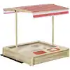 Image de Bac à sable bois carré refermable - 2 bacs - bois sapin autoclave