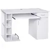 Image de Bureau informatique multi-rangements mdf blanc