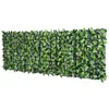 Image de Haie artificielle feuilles de laurier - 3L x 1H m - feuillage réaliste