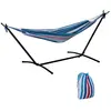 Image de Hamac de jardin 1 place avec support et sac transport multicolore