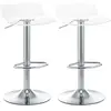 Image de Tabourets de bar pivotant 360° acrylique et métal transparent