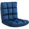 Image de Fauteuil convertible dossier multipositions polyester bleu roi