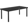 Image de Table de jardin rectangulaire 8 places aluminium aspect bois