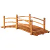 Image de Pont de jardin - pont de bassin avec balustrade - bois sapin pré-huilé