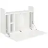 Image de Bureau suspendu tablette rabattable métal blanc