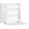 Image de Bureau suspendu tablette rabattable blanc