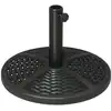 Image de Pied de parasol ø 45 cm hdpe aspect rotin tressé poids net 8 kg noir