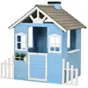 Image de Maison de jeux enfant - jeu plein air maisonnette bois sapin peint