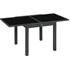 Image de Table extensible de jardin grande taille anthracite noir
