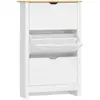 Image de Armoire à chaussures 3 portes bois blanc chêne