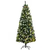 Image de Sapin de noël artificiel led 703 branches 30 pommes de pin h.180 cm