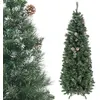 Image de Sapin de noël artificiel enneigé h180 cm 618 branches 37 pommes de pin