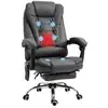Image de Fauteuil bureau ergonomique hauteur réglable microfibre gris foncé