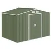 Image de Abri de jardin cabanon rangement outils métal vert clair