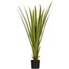 Image de Plante artificielle agave H.90 cm 16 feuilles grand réalisme avec pot