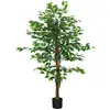 Image de Plante artificiel ficus h. 1,5 m tronc branches liane lichen feuilles