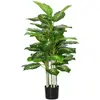 Image de Plante artificielle calathea hauteur 120 cm pot ciment