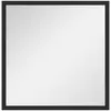 Image de Miroir mural carré 50x50cm cadre bois noir