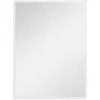 Image de Miroir mural rectangulaire 60x80cm cadre mdf blanc