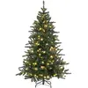 Image de Sapin de noël artificiel led h180 cm - 872 branches - blanc chaud vert