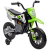 Image de Moto électrique enfants 12v 2 moteurs plastique vert