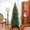 Image de Sapin de noël artificiel enneigé h180 cm 618 branches 50 pommes de pin