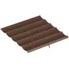 Image de Toile de toit pergola tonnelle retractable 3x3m polyester café
