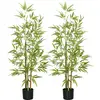 Image de Plantes artificielles bambou arbre 120 cm pot artificiel vert