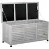 Image de Coffre de rangement extérieur 283l bois gris
