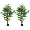 Image de Ficus arbre artificiel hauteur 1.5m artificiel vert
