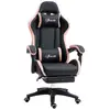 Image de Chaise gaming dossier inclinable à 135° polyuréthane blanc et noir
